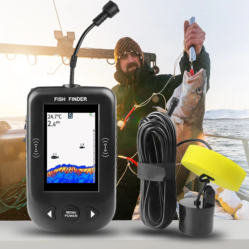 Fish Finder Portable - جهاز إلكتروني محمول Erchang XF03 لتحديد