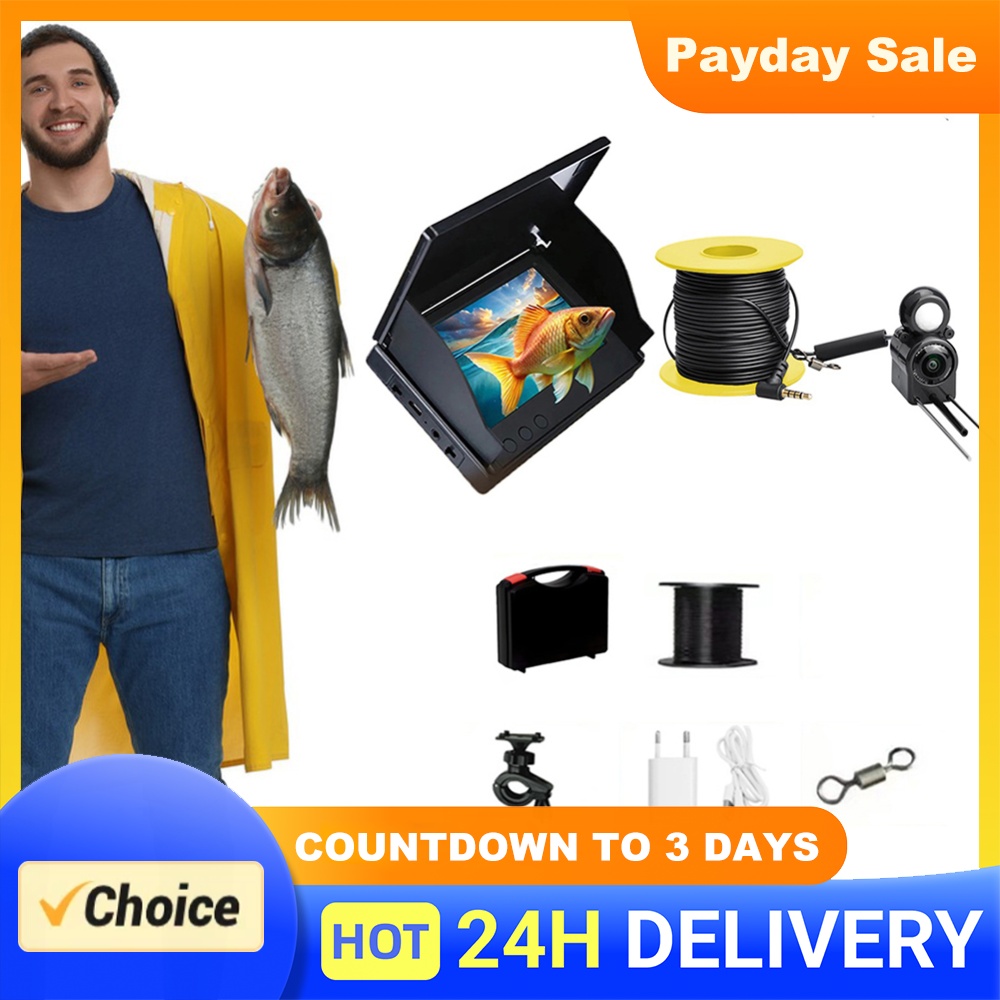 Fish Finder Portable - كاميرا صيد تحت الماء مع شاشة
