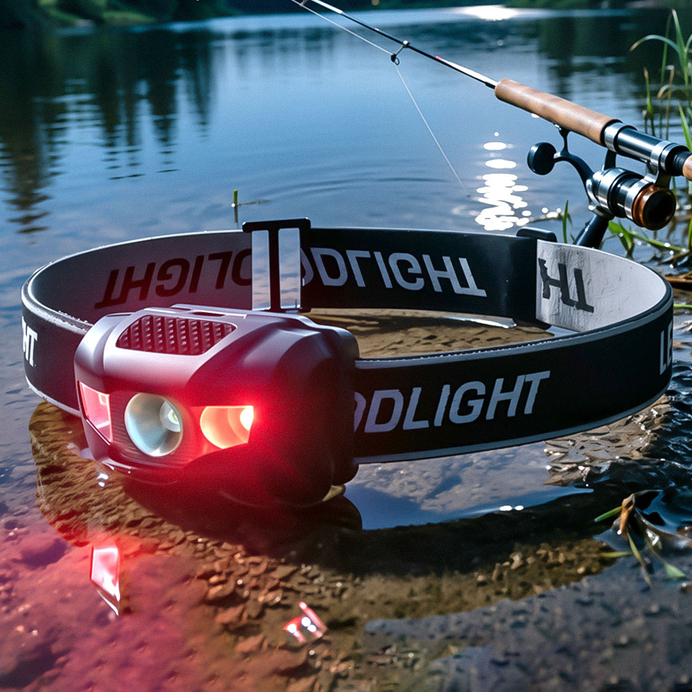 Fish Finder Battery - أحدث مصباح أمامي للصيد بـ4 أوضاع،