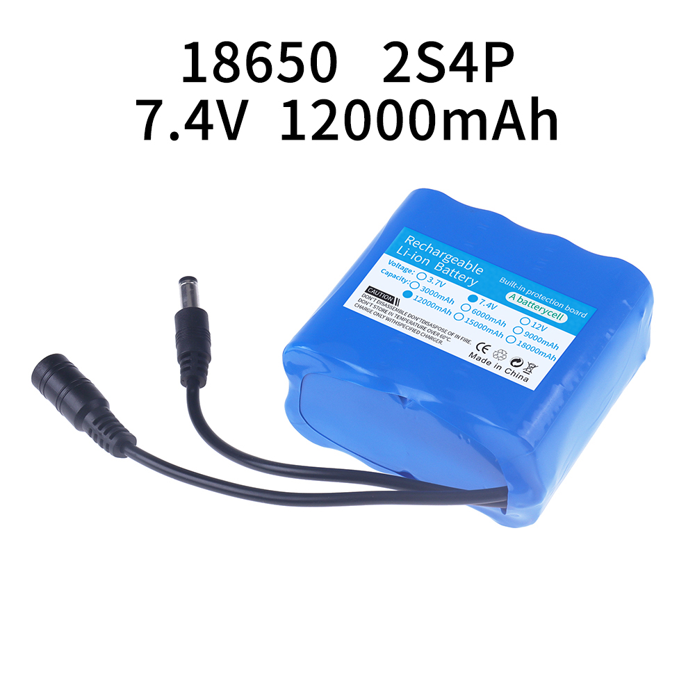 2S4P 18650 بطارية ليثيوم 7.4 ف - مراجعة Fish Finder Battery وسعره