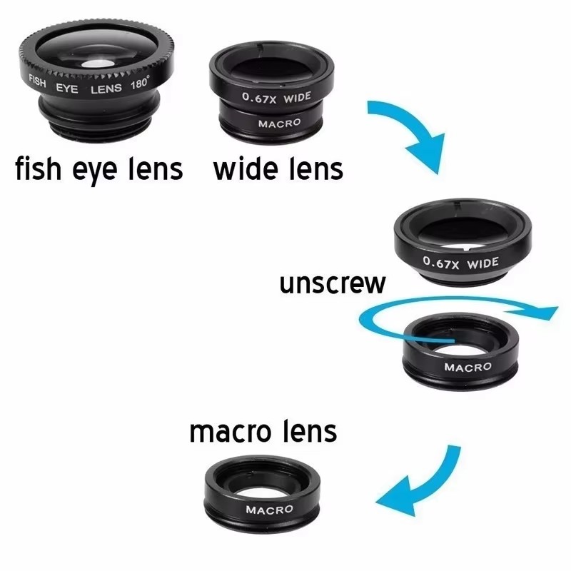عدسة عين السمكة 3 في 1 للهواتف - مراجعة Fishing Camera وسعره
