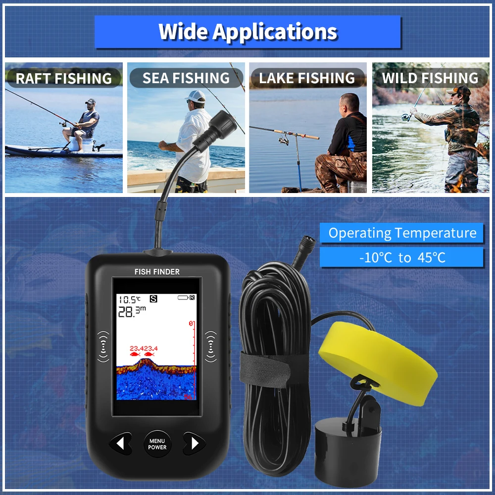جهاز إلكتروني محمول Erchang XF - مراجعة Fish Finder Portable وسعره