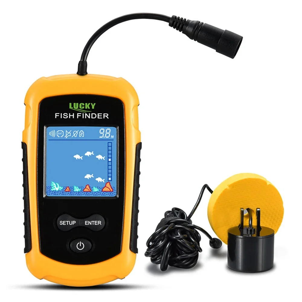 محظوظ LCD شاشة ملونة المحمولة  - مراجعة Fish Finder Portable وسعره