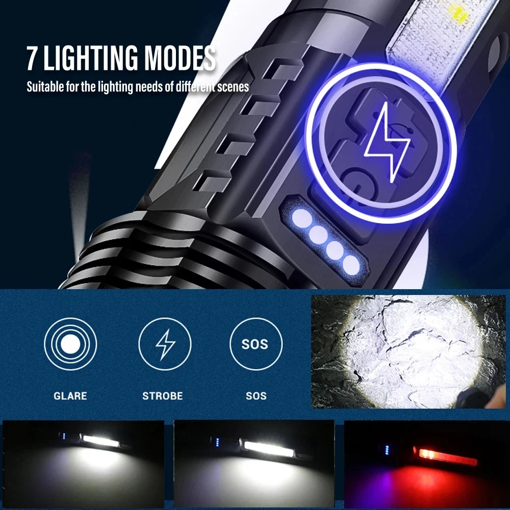 مصباح يدوي قوي بتقنية LED XHP5 - مراجعة Fishing Light وسعره