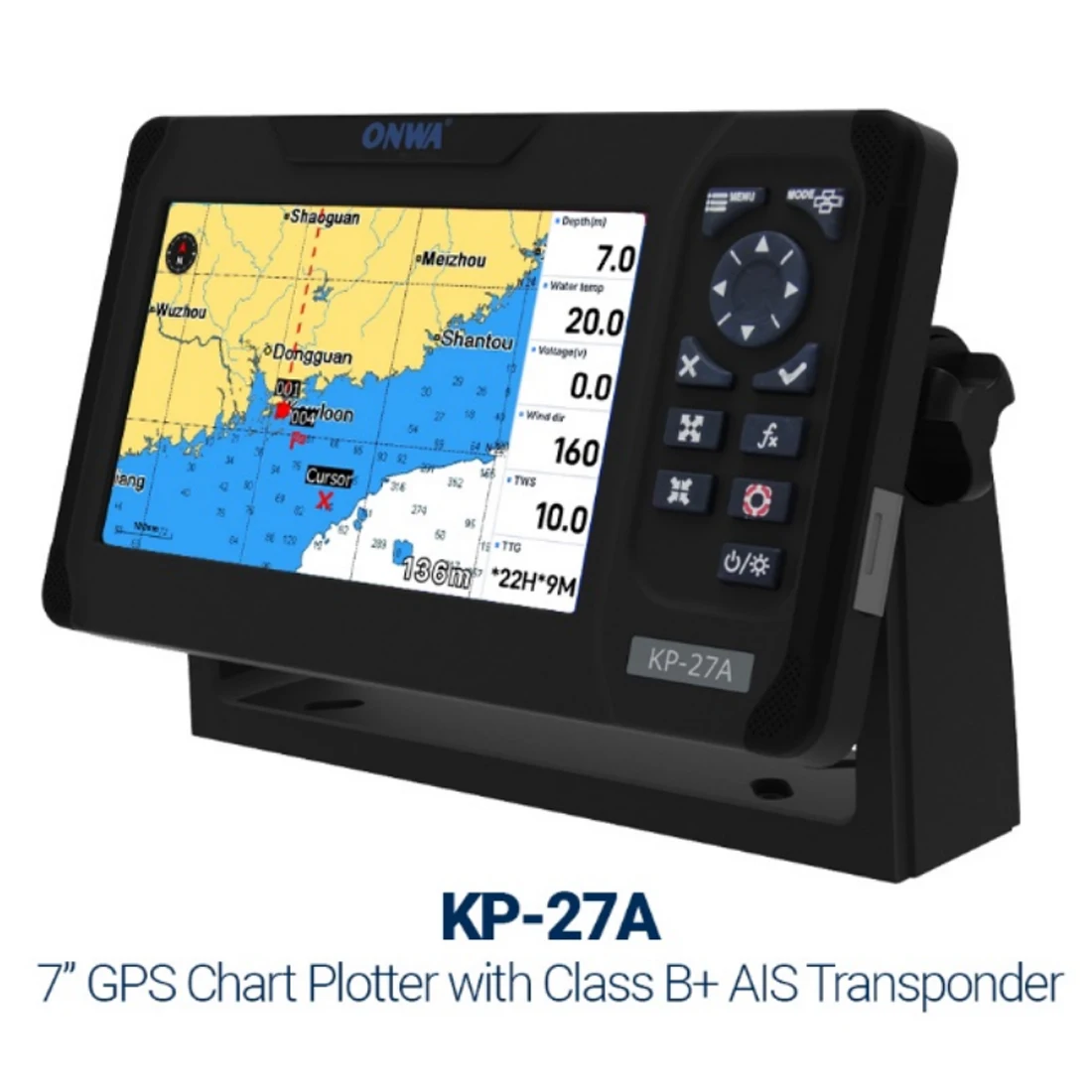 ONWA KP-27A 7 بوصة لون LCD GPS - مراجعة Fish Finder Gps وسعره
