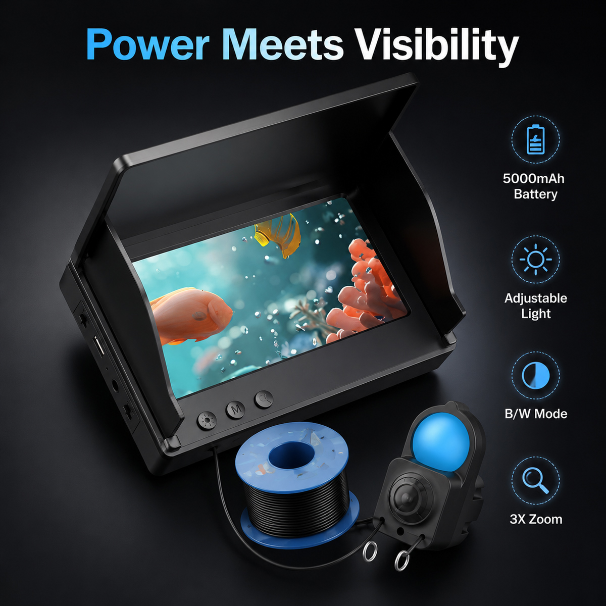 كاميرا صيد تحت الماء عالية الد - مراجعة Fish Finder Portable وسعره